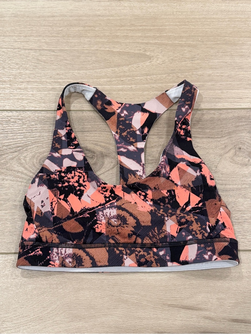 Lululemon Break Free Sports Bra Translucent Alpine Color Size 6